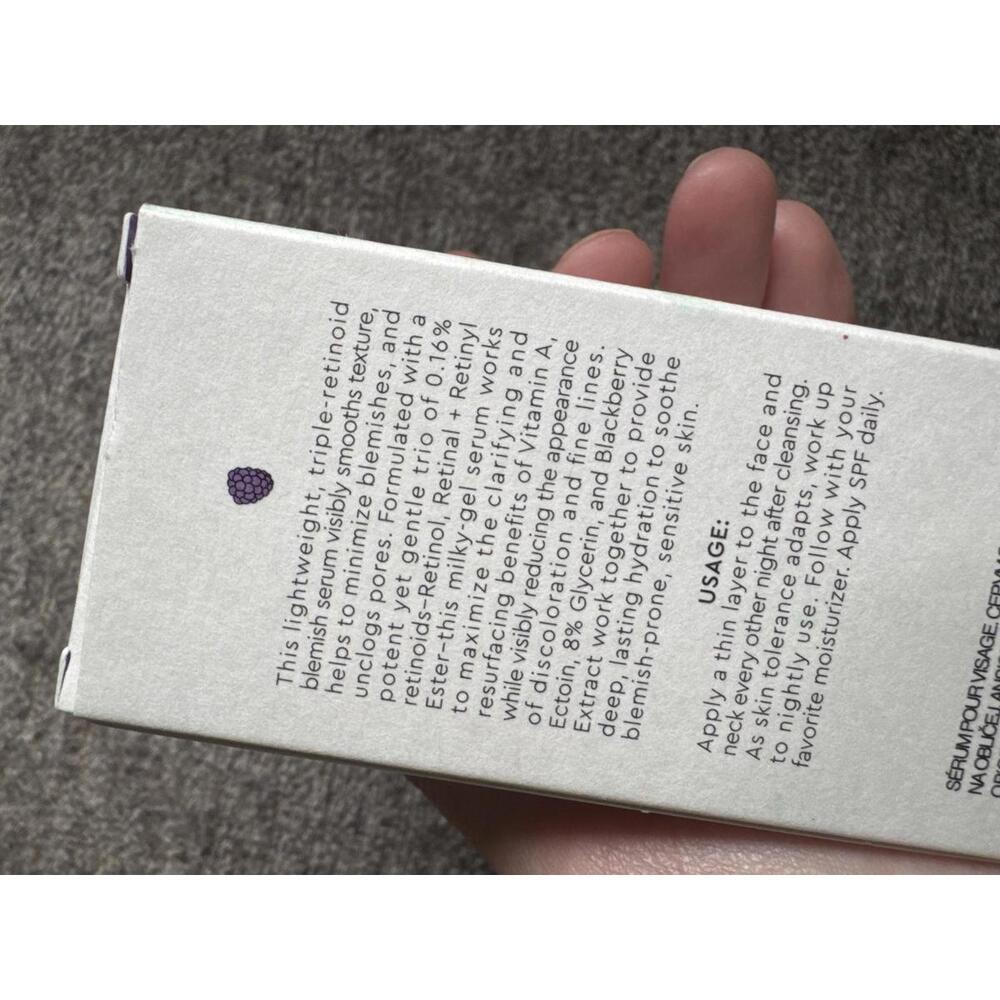 Glow Recipe Blackberry Retinol Blemish Serum NO BOX - Picture 2 of 3